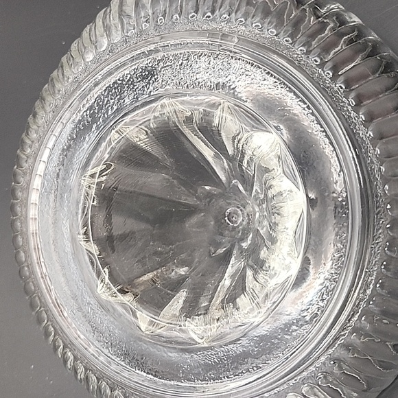 Vintage Clear Ribbed Glass Juicer 8" X 6" - Picture 7 of 7